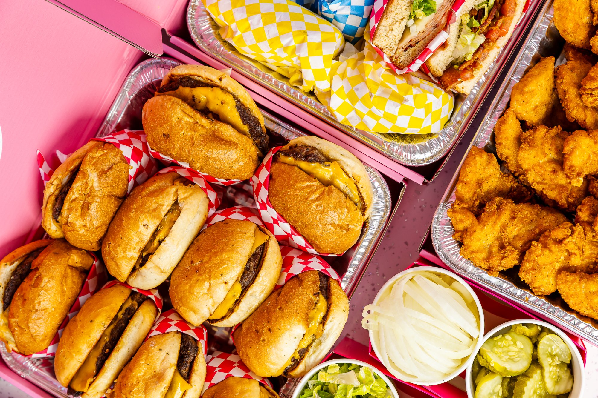 Lunch catering boxes