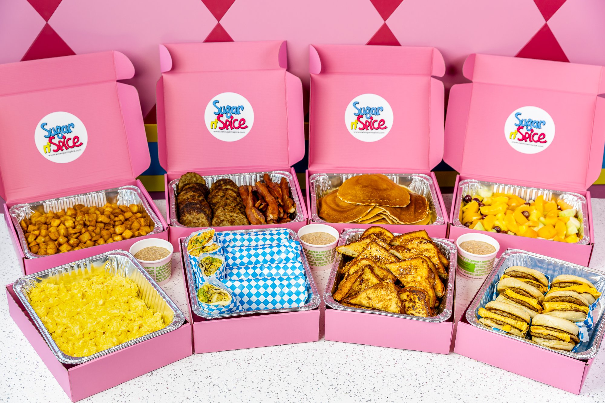 Breakfast catering boxes